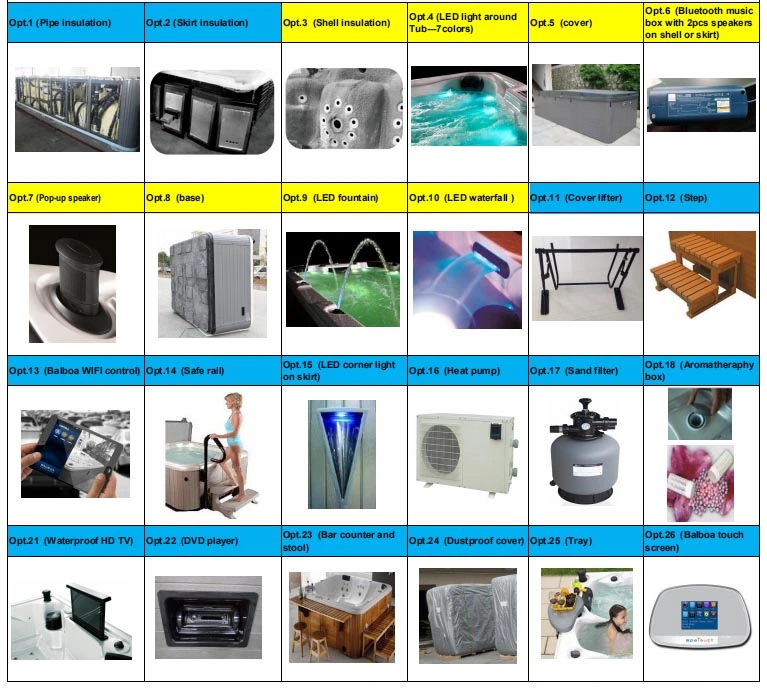 Sunrans Cheap High Quality Outdoor Swim SPA Hot Tub with Massage Balboa System