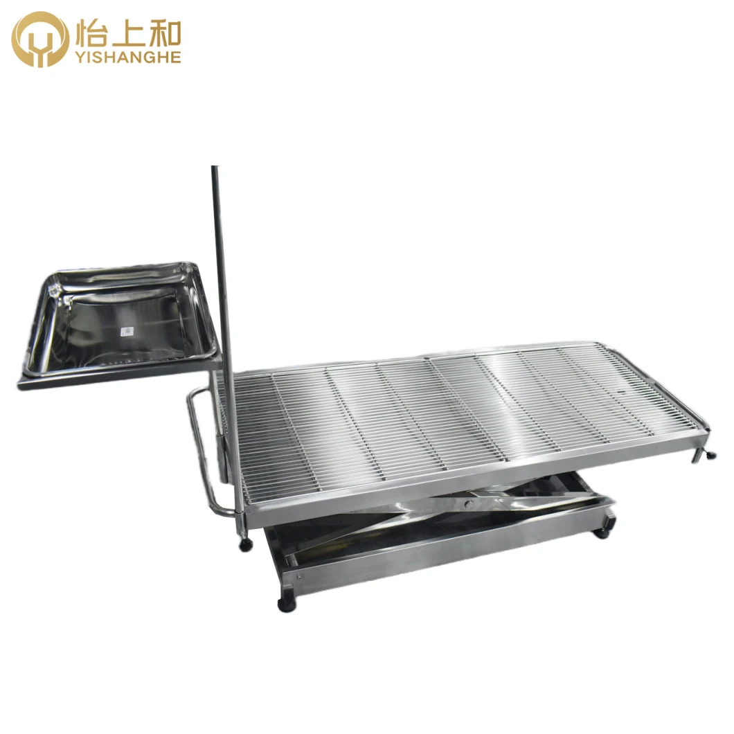 Surgical Medical Electric Veterinary Stainless Steel Operating Operation Table for Dog Cat Small Animal Vet Hospital