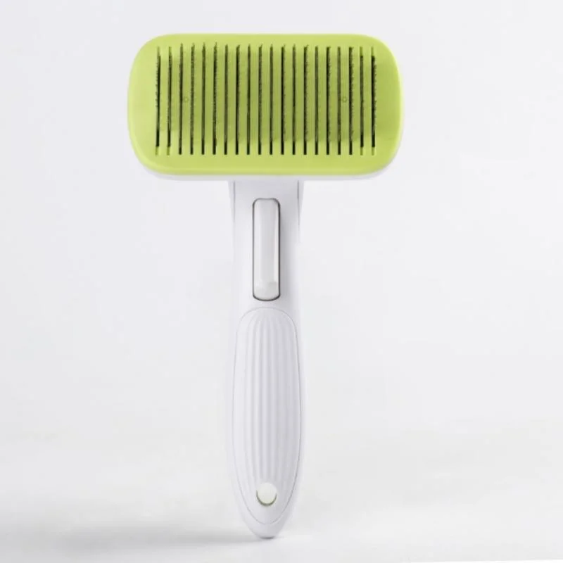 Quality Pet Grooming Tool Plastic Stainless Steel Comb Grooming Brush Cleaning Removal Pet Hair Comb Cats Dogs Beauty Appliance Brush Tool