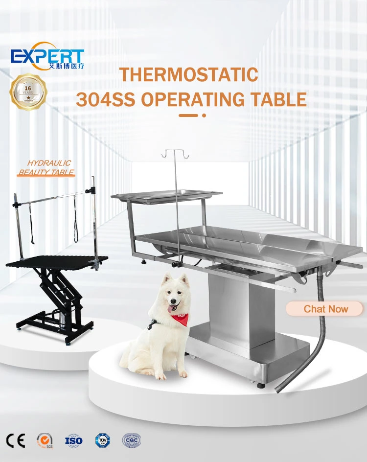 Veterinary Multifunctional High Quality V Type Electric Surgical Bed Animal Operating Table with Constant Temperature