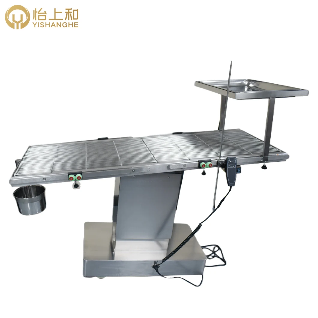 Surgical Medical Electric Veterinary Stainless Steel Operating Operation Table for Dog Cat Small Animal Vet Hospital