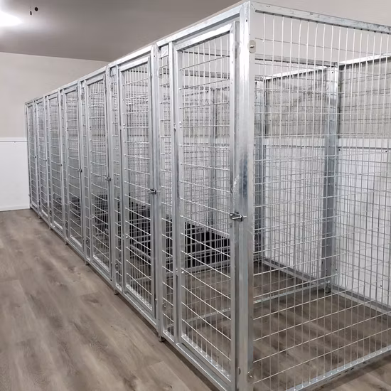Modulare Hundehütten aus verzinktem Stahl zu verkaufen / Hundehütte aus geschweißtem Draht.